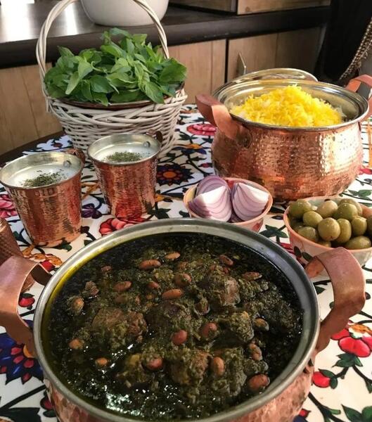 عکس قورمه سبزی جا افتاده