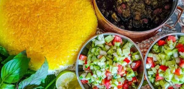 عکس قورمه سبزی جا افتاده