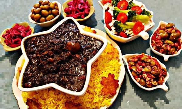 عکس قورمه سبزی جا افتاده