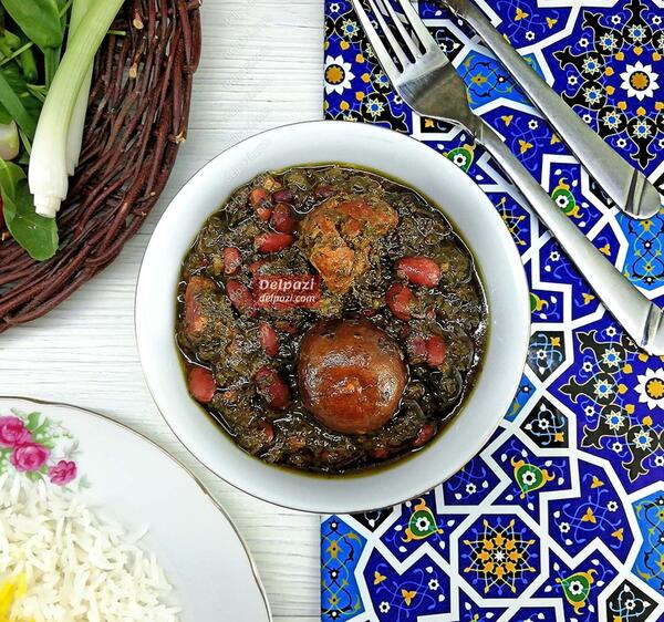عکس قورمه سبزی جا افتاده