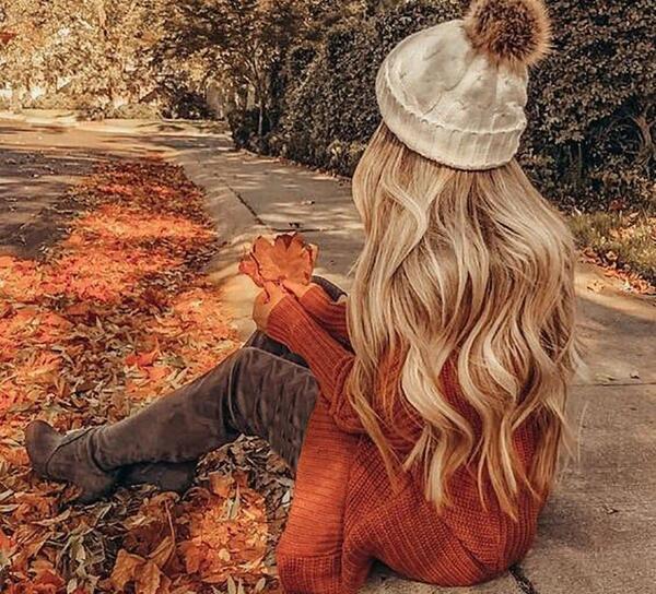 عکس دختر پاییزی عروسکی
