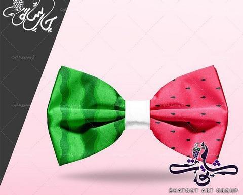عکس پاپیون دور گردن دخترانه