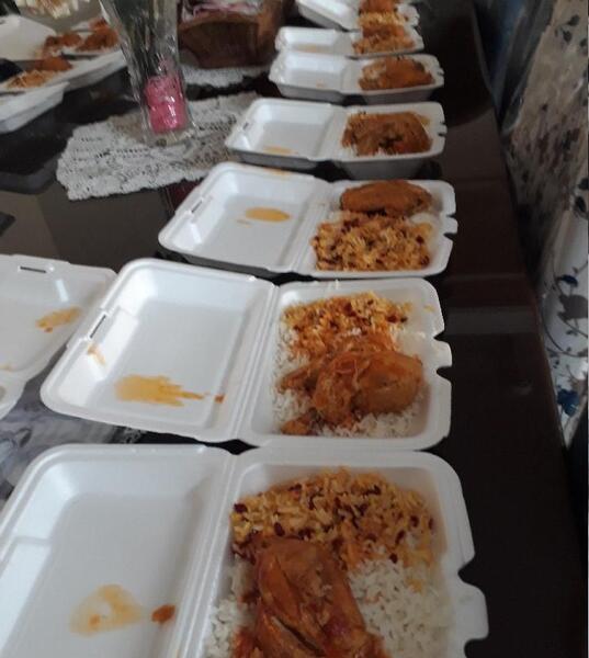 عکس زرشک پلو با مرغ نذری