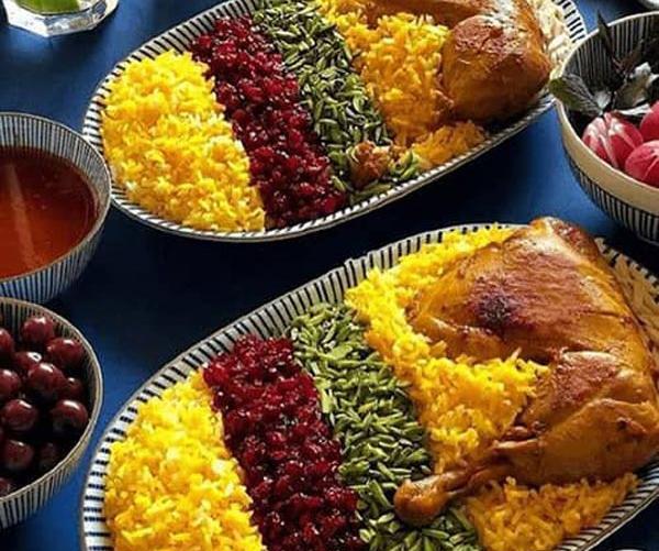 عکس زرشک پلو با مرغ نذری