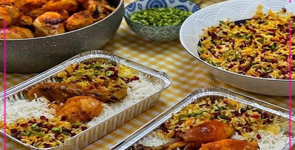 عکس زرشک پلو با مرغ نذری