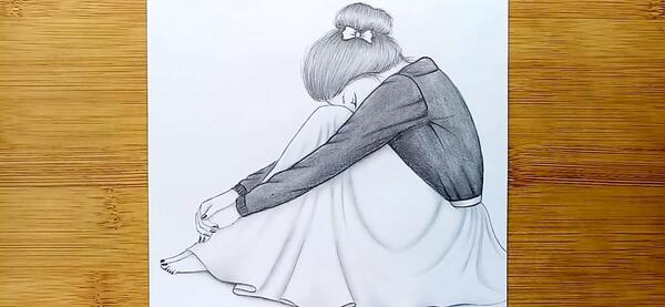 عکس تصاویر نقاشی غمگین ساده