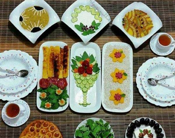 عکس سفره افطار مجلسی