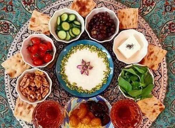 عکس سفره افطار مجلسی