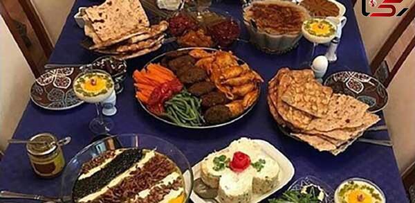 عکس سفره افطار مجلسی