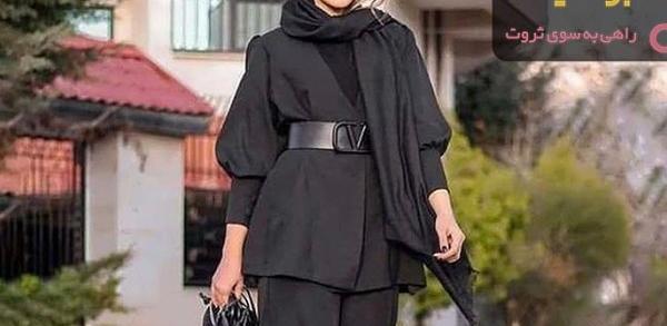 عکس مدل مانتو بلند با پارچه ژرسه