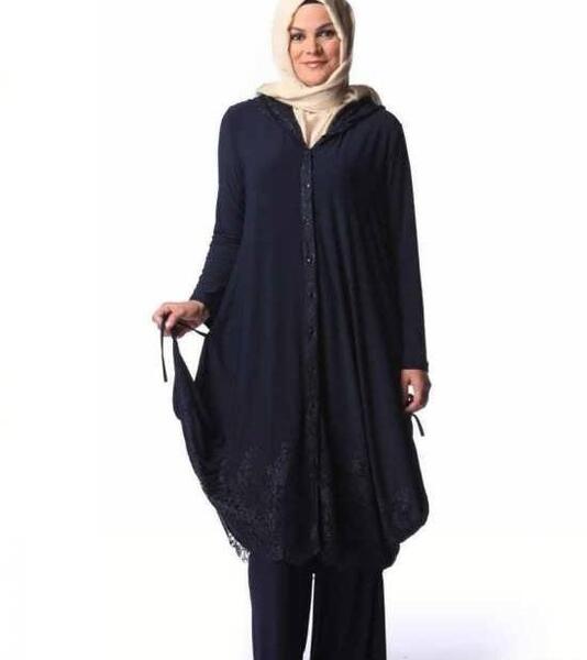 عکس مدل مانتو بلند با پارچه ژرسه