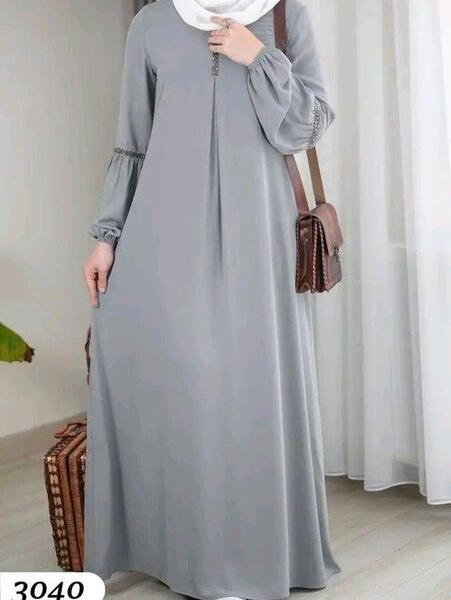 عکس مدل مانتو بلند با پارچه ژرسه