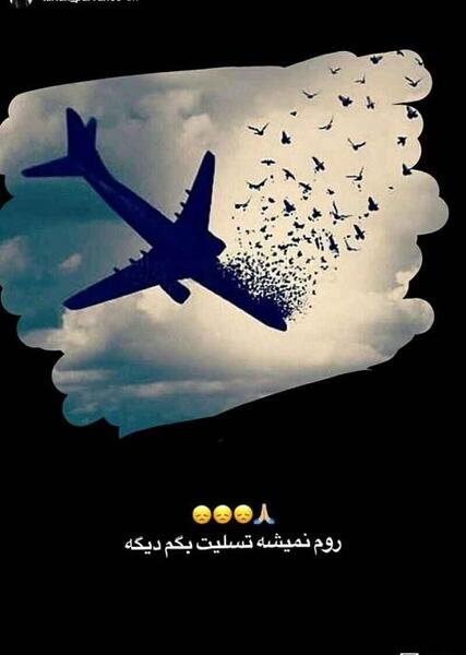 عکس تسلیت هواپیما