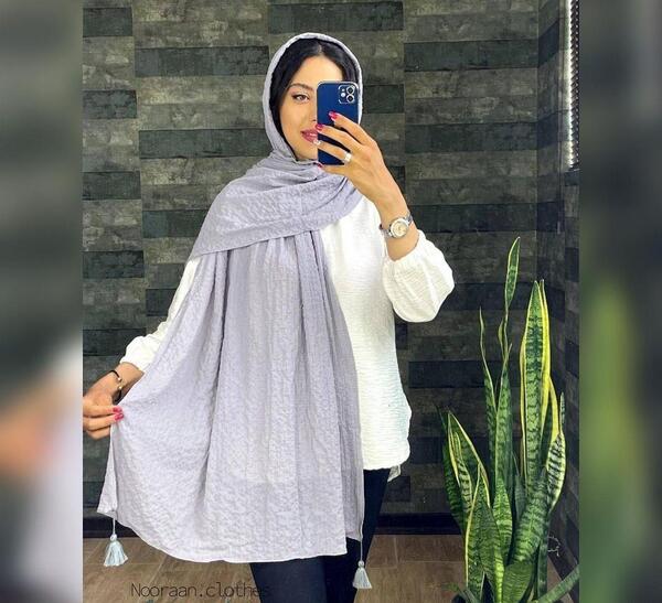 عکس شال طوسی دخترانه