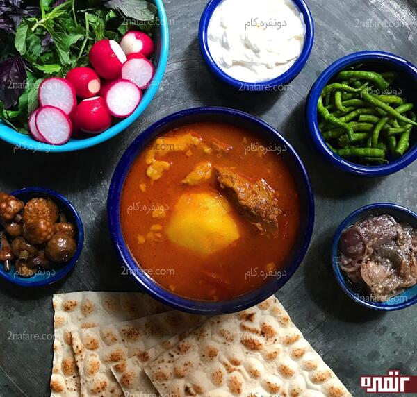 عکس آبگوشت در قابلمه
