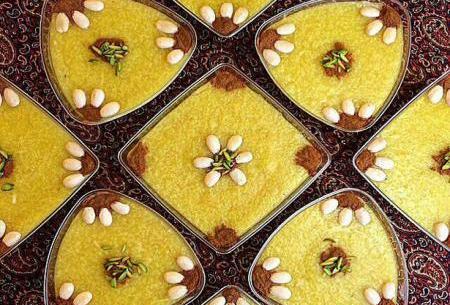 عکس سفره افطار شله زرد