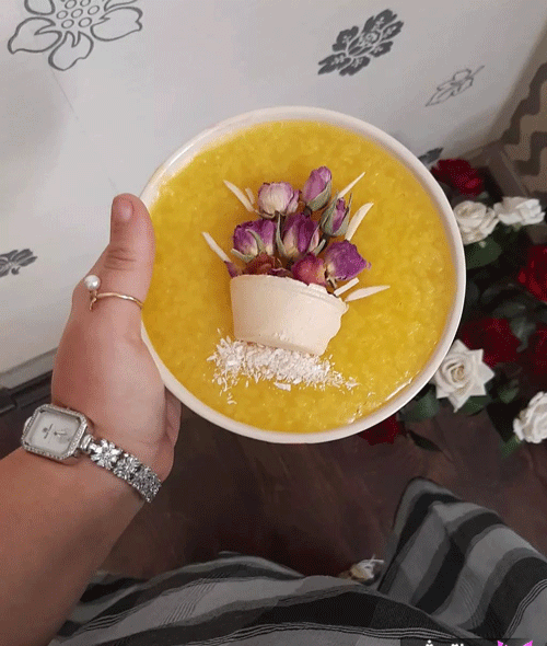عکس سفره افطار شله زرد