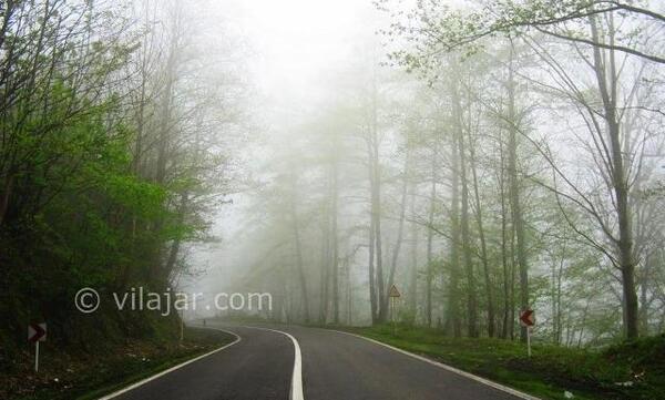 عکس جاده عباس آباد به کلاردشت