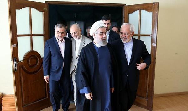 عکس ظریف با روحانی