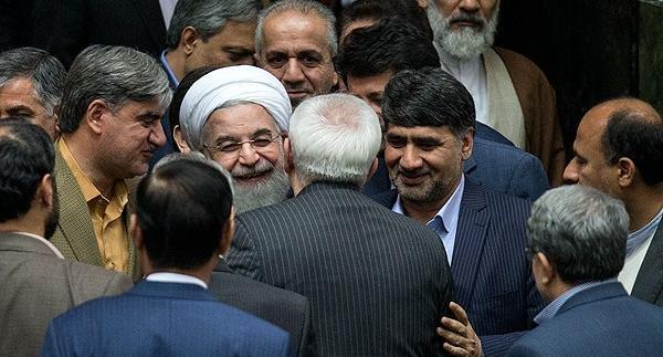 عکس ظریف با روحانی