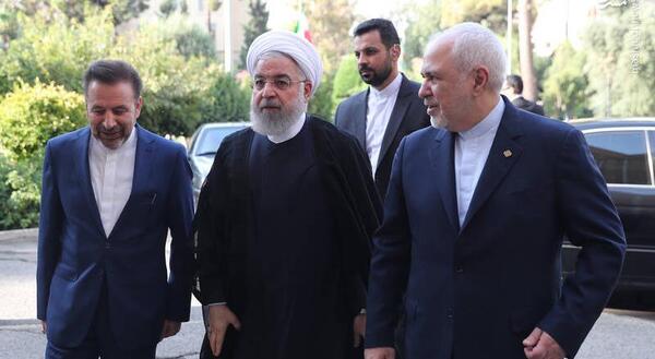 عکس ظریف با روحانی