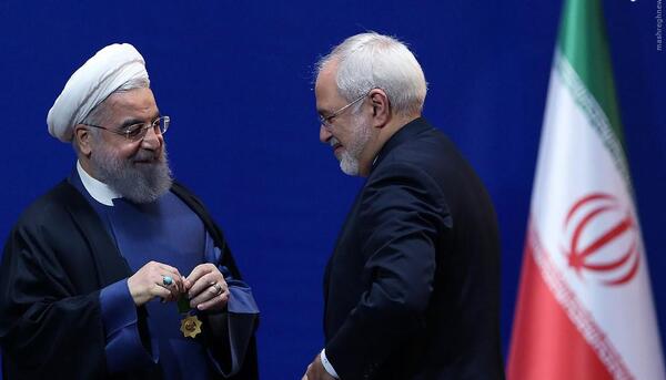 عکس ظریف با روحانی