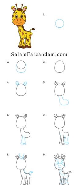 عکس نقاشی زرافه
