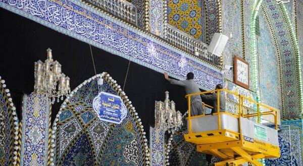 عکس حضرت عباس سیاه سفید