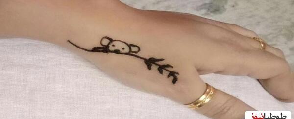 عکس حنا روی دست مردانه