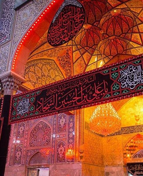 عکس نزدیک از حرم امام حسین