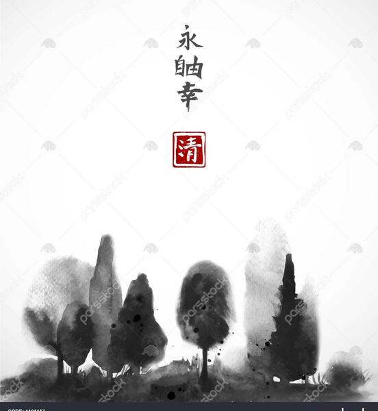 عکس نقاشی ژاپنی ساده
