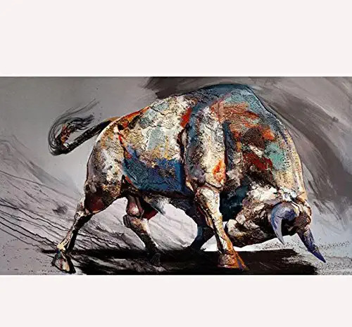 عکس نقاشی مدرن گاو