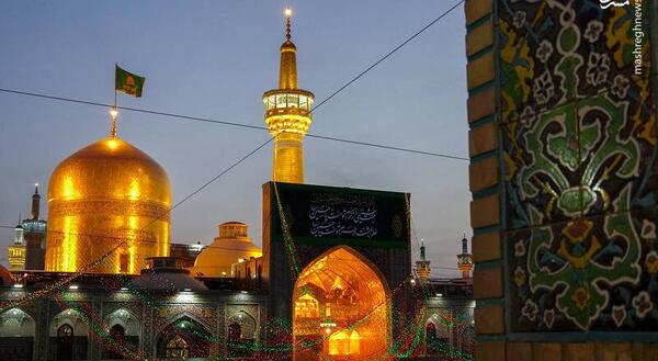 عکس حرم امام حسین در شب میلاد