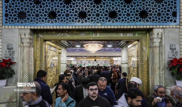 عکس حرم امام حسین در شب میلاد