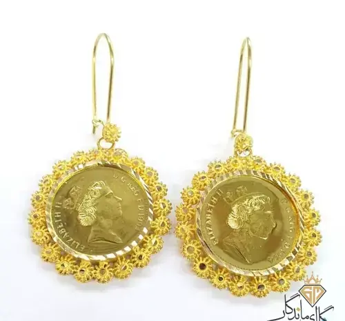 عکس گوشواره سکه ای طلا