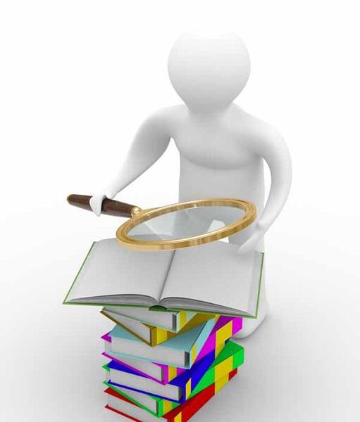 عکس ذره بین بزرگ