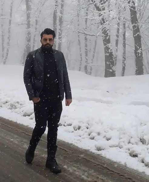 ژست عکس زمستانی
