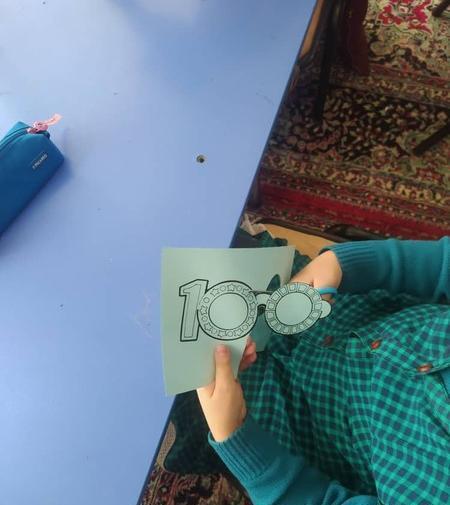 عکس عینک عدد ۱۰۰