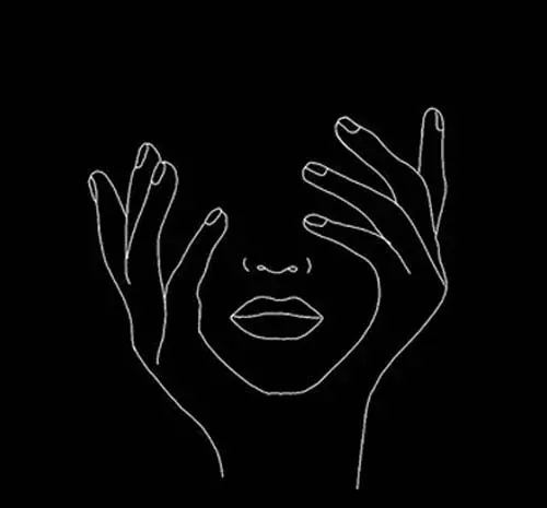 عکس دخترانه برای پروفایل مشکی