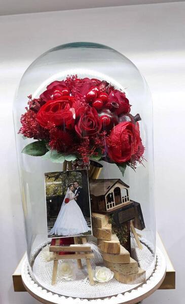 عکس ایده برای نگهداری دسته گل عروسی