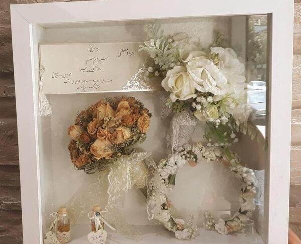 عکس ایده برای نگهداری دسته گل عروسی