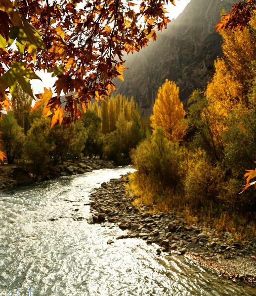 عکس جاده چالوس در پاییز