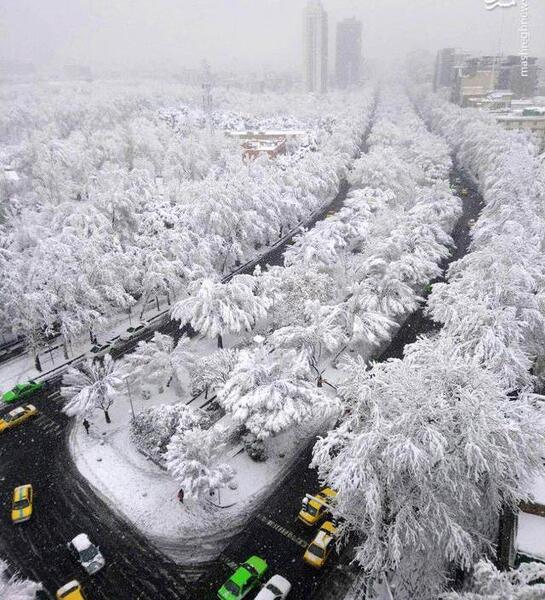 عکس برف های تهران