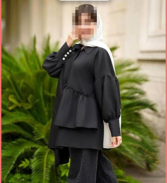 عکس مانتو دخترانه سیاه