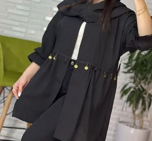 عکس مانتو دخترانه سیاه