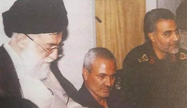 عکس حاج قاسم همراه رهبر