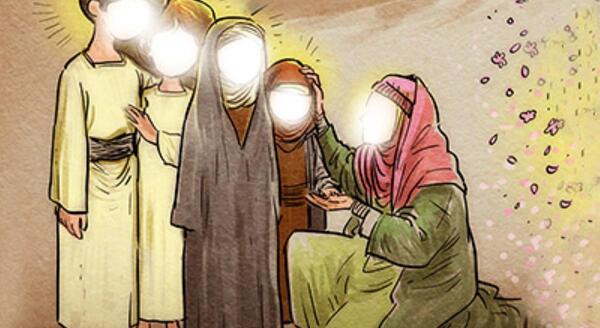 عکس امام علی و فرزندانش