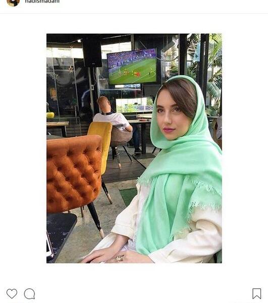 عکس حدیث مدنی با ماسک