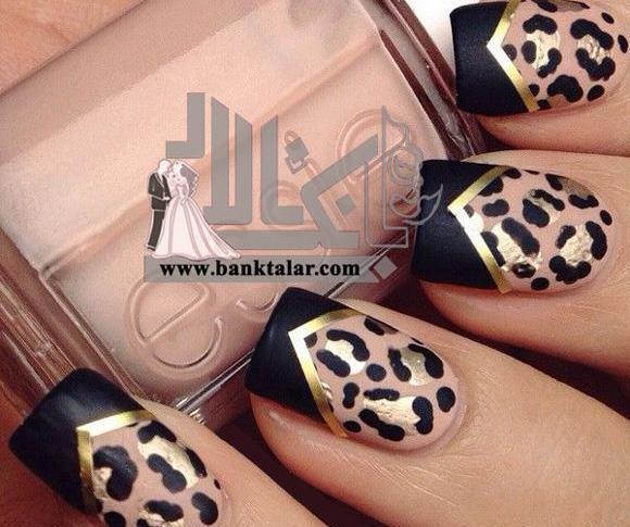 عکس ژلیش ناخن طرح دار