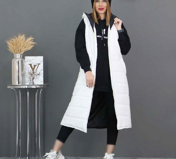 عکس پافر دخترانه بلند سفید